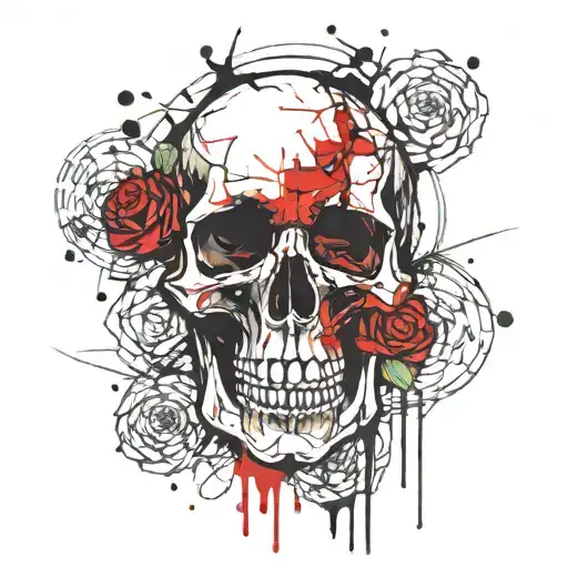 Skull And Roses