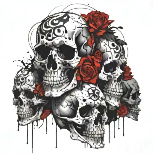 Skulls Representing Dark Periods