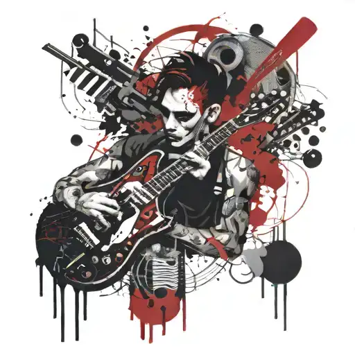 Gothic Musician Mikrofon