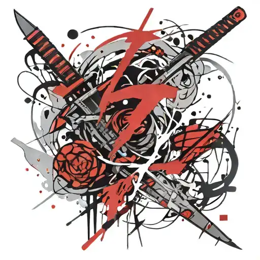 Katana And Lightning Around