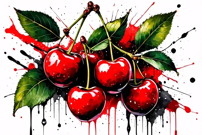 Cherry Fruit Tree Branch