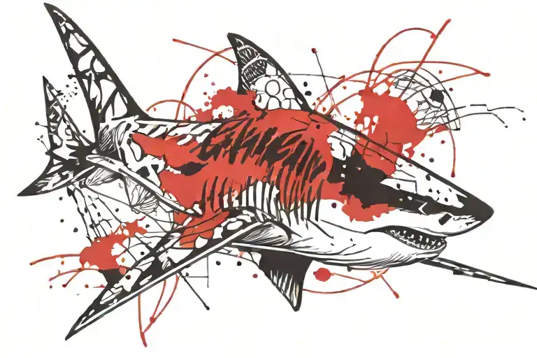 Shark With Bones Sticking Out