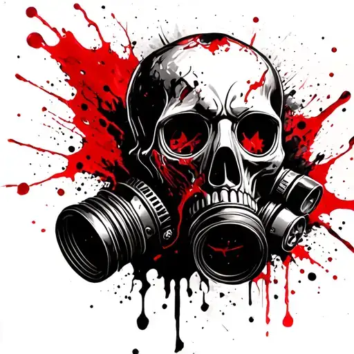 Gasmask Skull Rotting