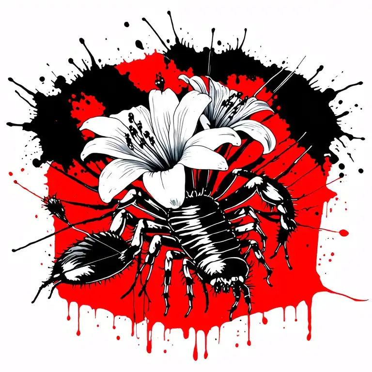 Centipede And Spider Lily Flowers