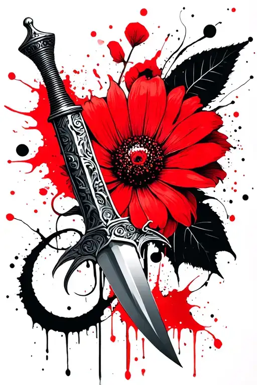 Dagger With A Flower