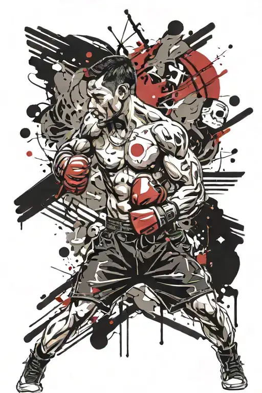 Tatoo Idea Based On Boxing Community Gathering Around A Fire