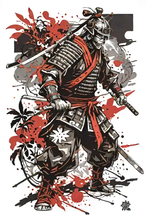 Samurai Warrior Fierce Stans