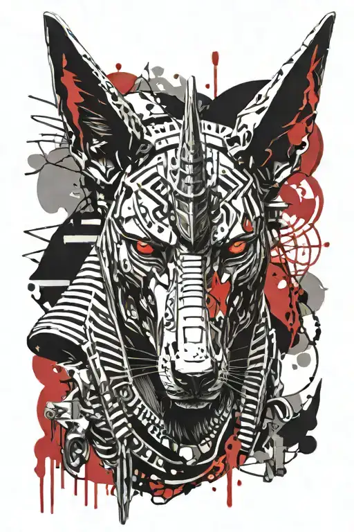Anubis Egyptian Portrait