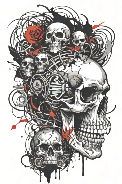 Skull Punk Rock Inspired