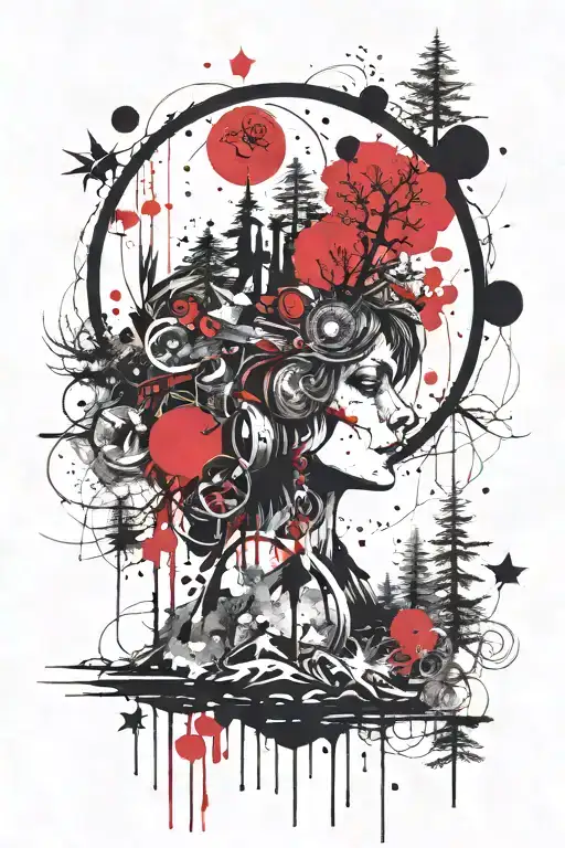 Boy Mom Hippie Enchanted Forest Moon Rising