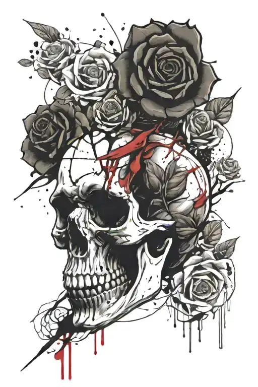 Skull And Roses