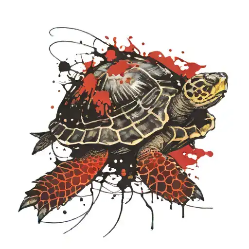 Shellback Turtle With A Anchor