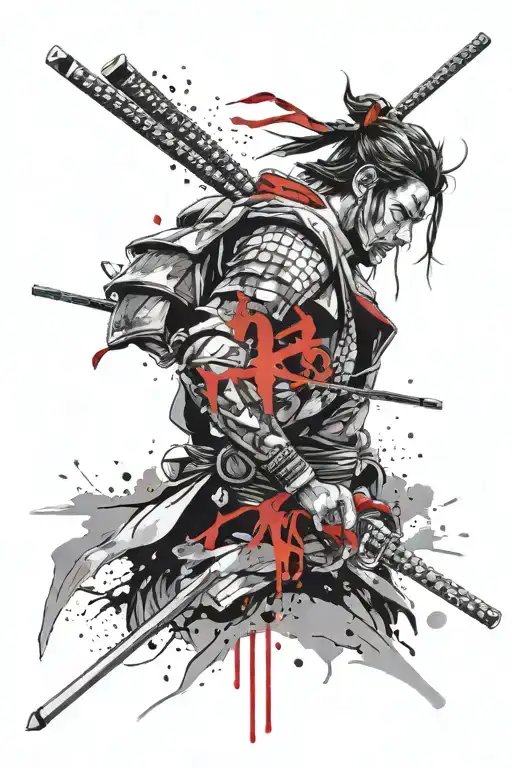 Black And Grey Samurai With Camera