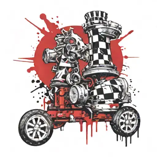 Chess Piece In Tractor