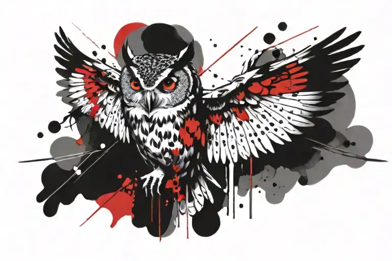 Owl Flying Feminine