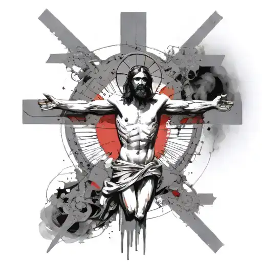 Detailed Jesus On The Cross