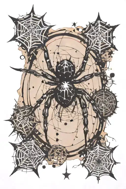 Spider With Stars On The Bottom