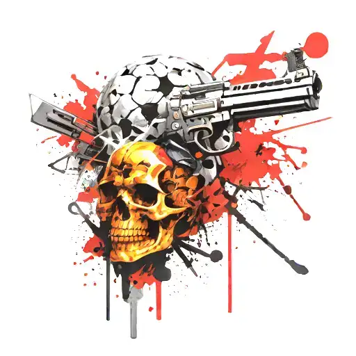 Skull Blondes War Real Guns