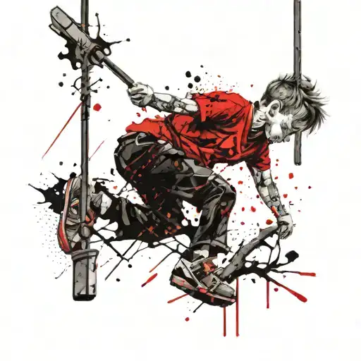 A Child Swings On A Swing On A Tree