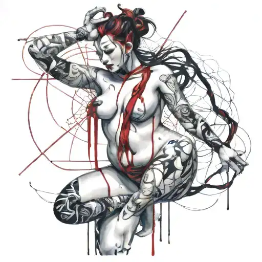 Curvy Female Shibari Demon