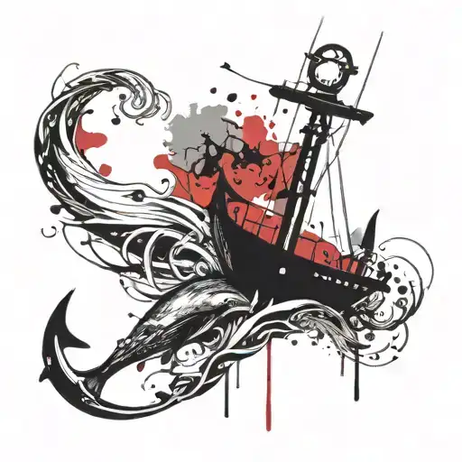 An Anchor With A Whaling Theme