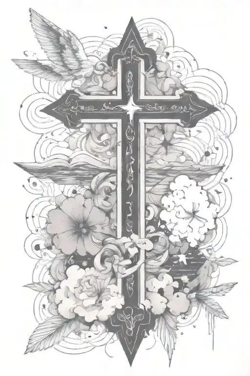 Bible Verse Quote With Clouds