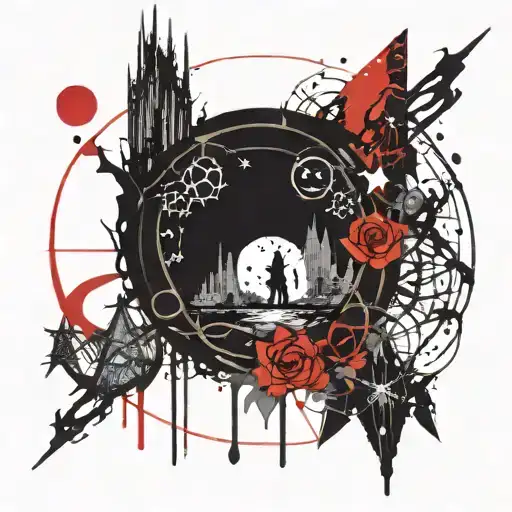 Lord Of The Rings Elven Phrase 89 Circle 4 Stars