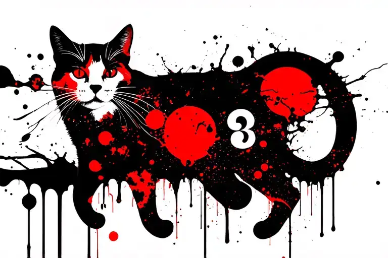 Semicolon Using Cat Silhouette