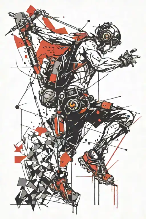 Rock Climber Gothic Design Inspired