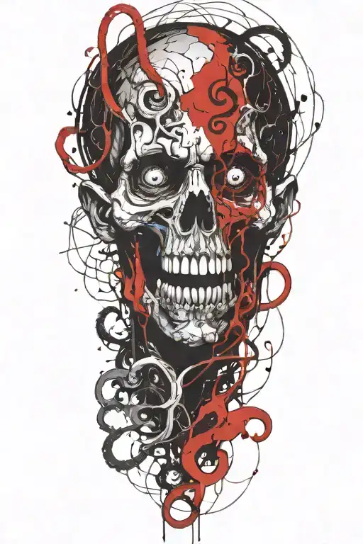 Mythical God With Tentacles Teeth Claws Of Hades