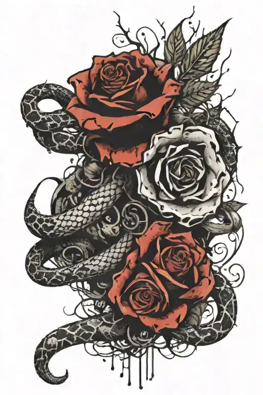 Roses Snake Crown
