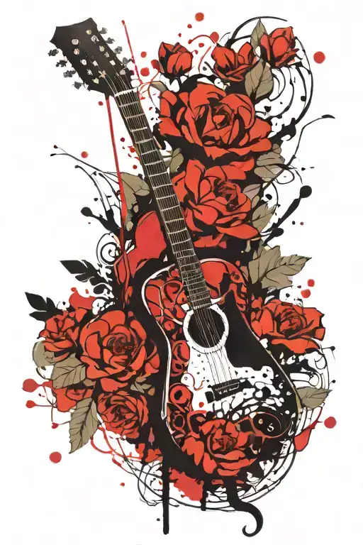 Flowers And Guitar