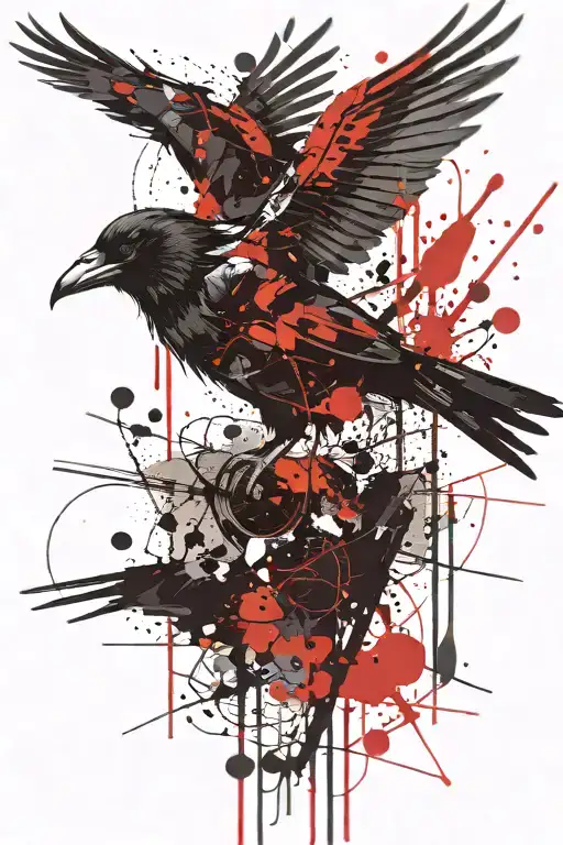 Night Raven Writing Poetry