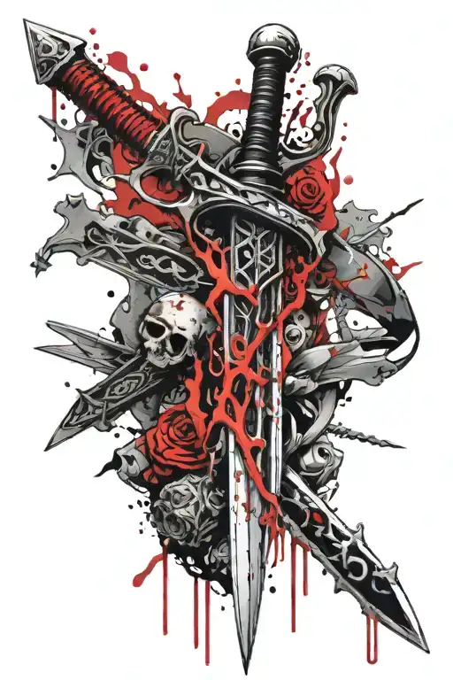 Sword Dripping With Blood