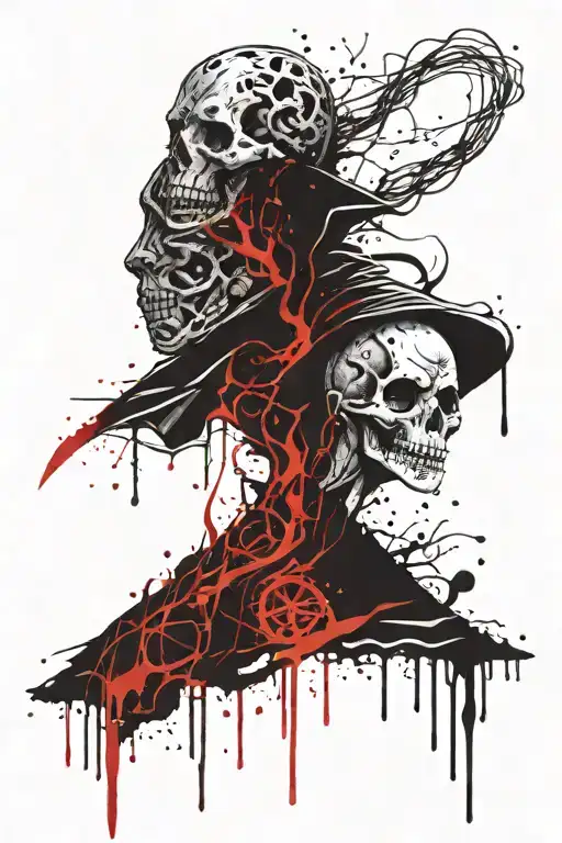 Harry Potter Dark Mark Merged With Jason Voorhees