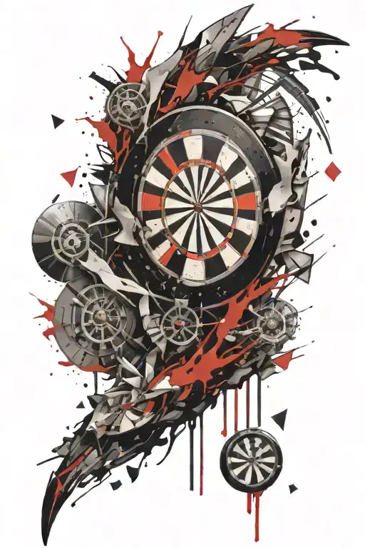 Dart Board Exploding