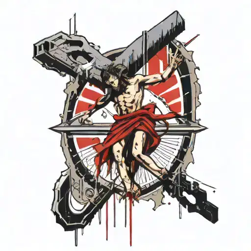 Old School Jesus Crucified Abducted By Ufo