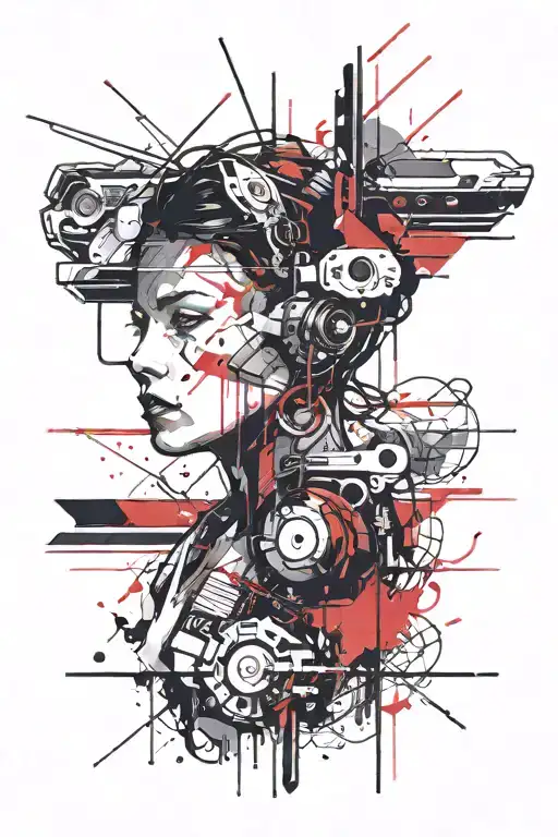 Minimalist Cyberpunk Style