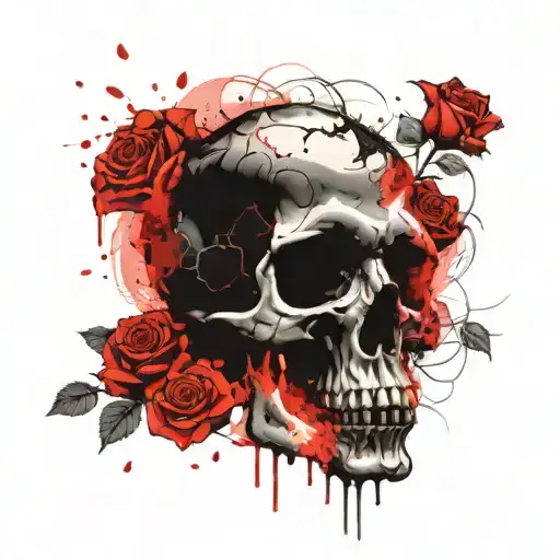 Skull Smoke Rose