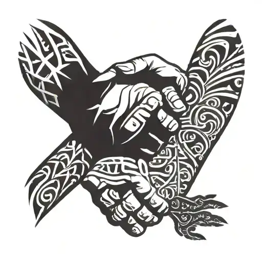 Father Son Holding Hands