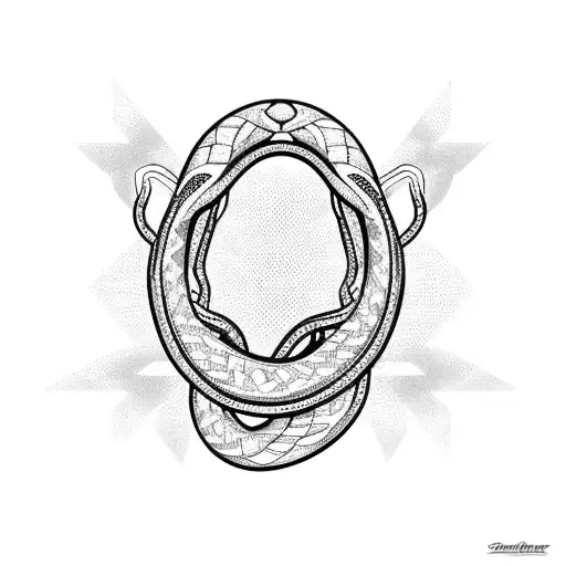 Cyber Spyder Web With An Snake