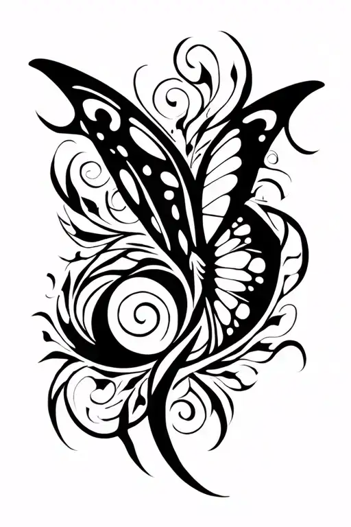 Butterfly And Pisces Zodiac Sign