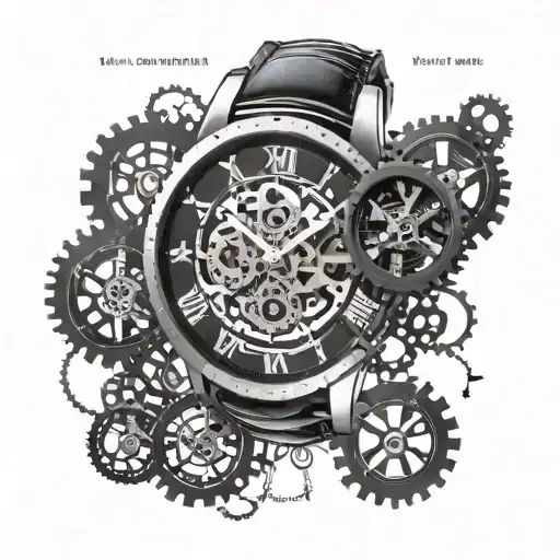 Skeleton Watch With Names On Each Mechanical Part