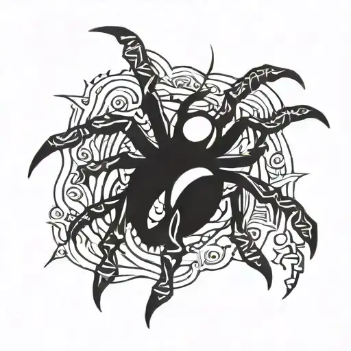 New Tribal Style Tatto Spider