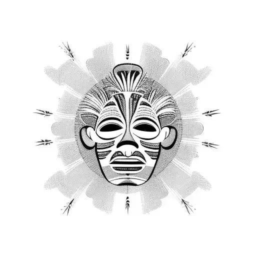 A Mixing Bowl Filled With Ingredients Shaped Like Papua New Guinea