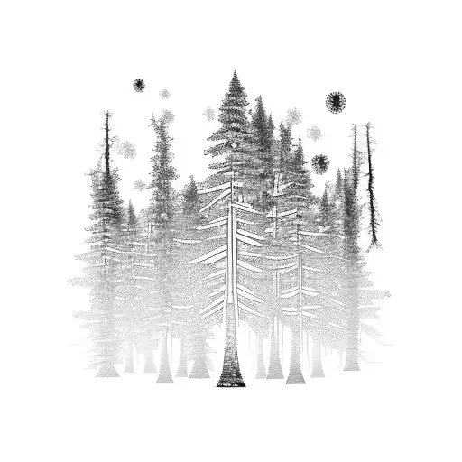 Tree Forest With Some Objects