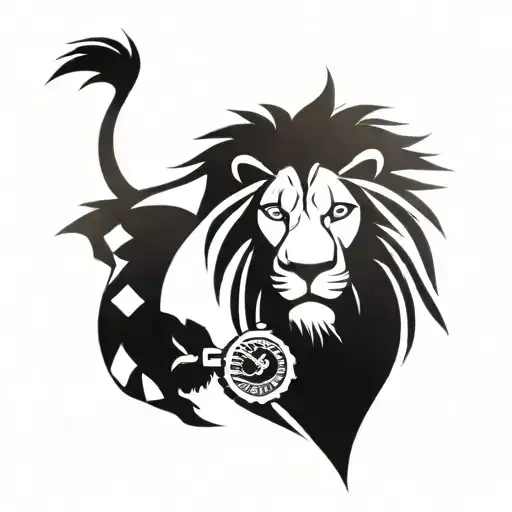 Lion With Time Piece
