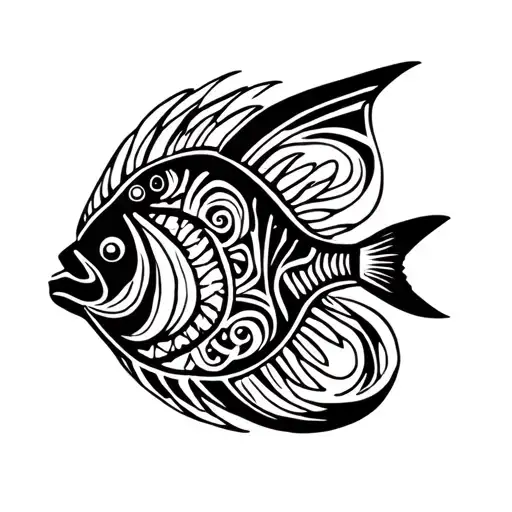Mix Astrological Sign Bull Fish Tribal