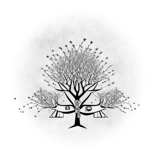 Family Tree With Kids In The Branches