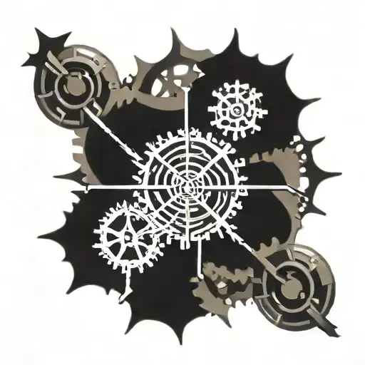 Steampunk Spider With Gears Incorporated